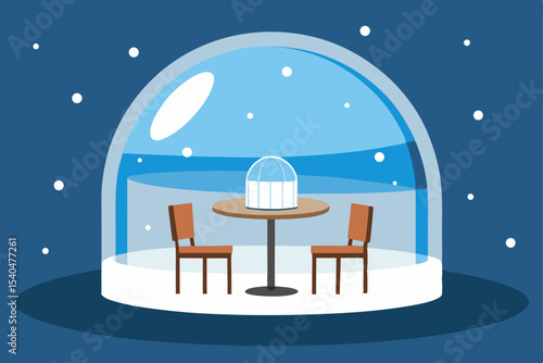 a snowy sky caf  where every table is its own glow.svg
