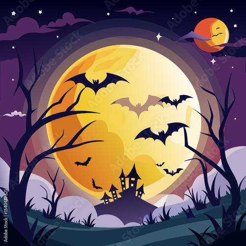 halloween night background