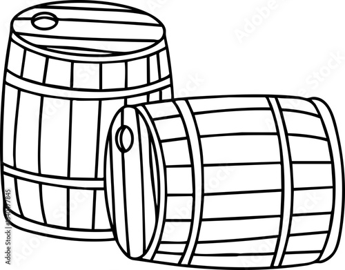 hand drawn barrel