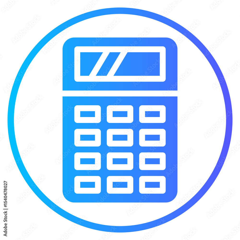 calculator gradient icon calculator gradient icon