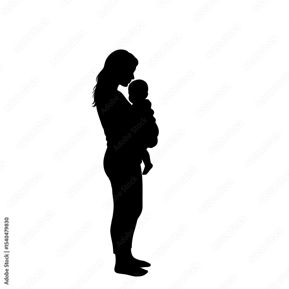 Mother child silhouette family themes maternal holding baby love care parenting Mother child silhouette family themes maternal holding baby love care parenting