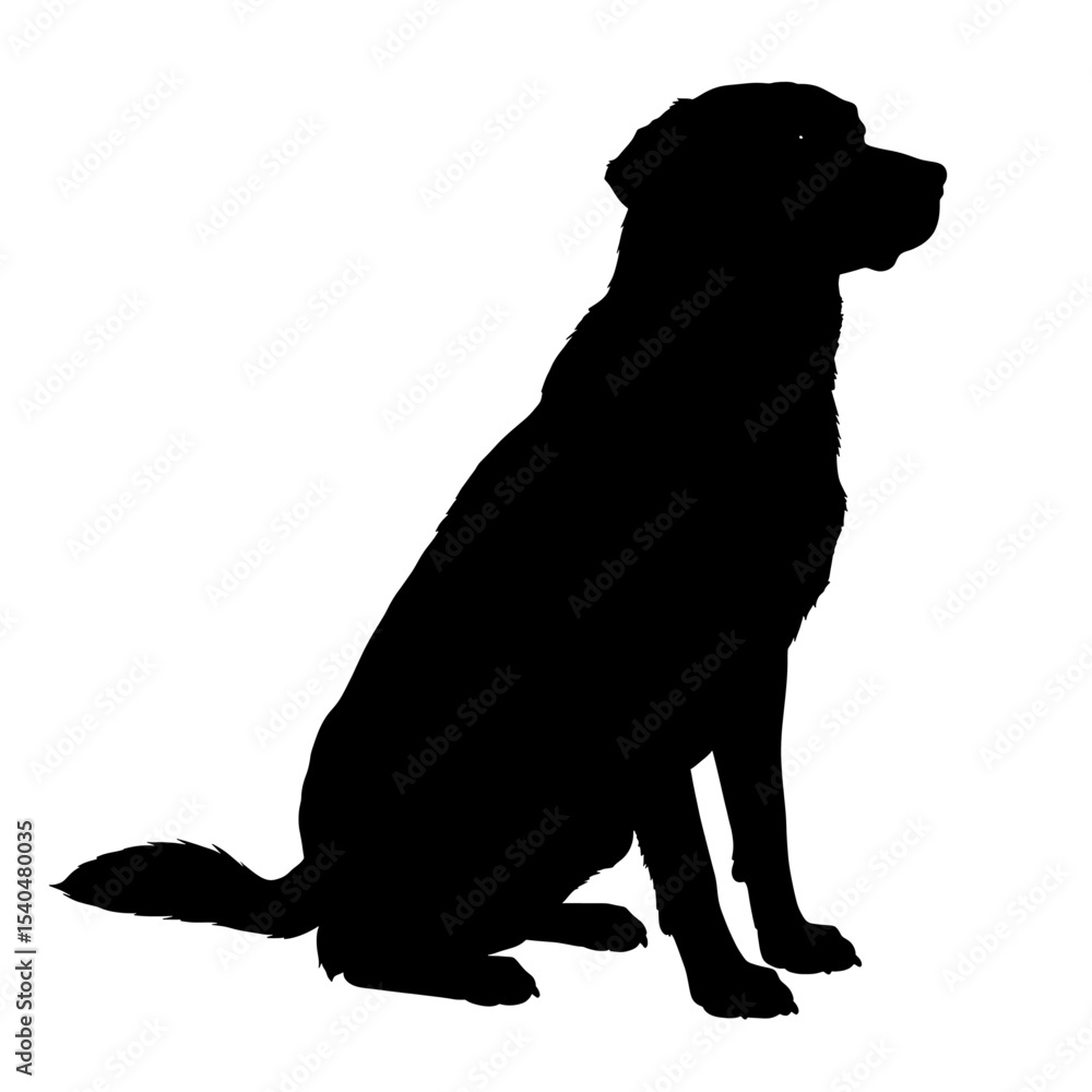 Black silhouette dog sitting pet animal figure classic sitting pose animal care Black silhouette dog sitting pet animal figure classic sitting pose animal care