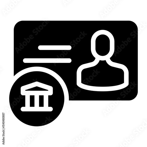 bankbook glyph icon