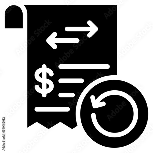 Transaction History  Icon Element For Design
