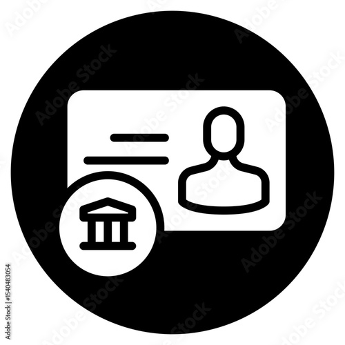 bankbook glyph icon