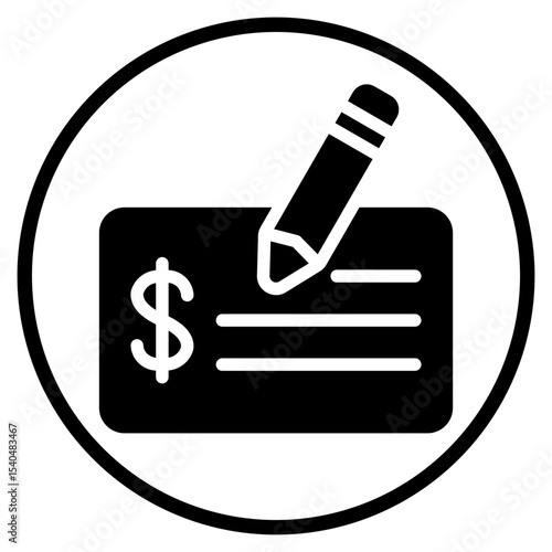 paycheck glyph icon
