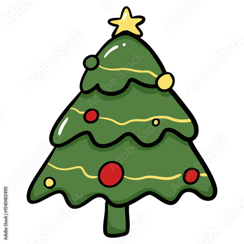 green christmas tree