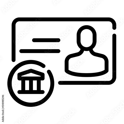 bankbook line icon