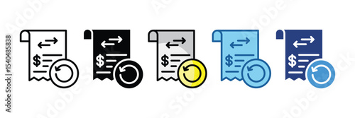 Transaction History  Icon Element For Design