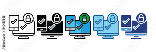 Two Factor Auth  Icon Element For Design