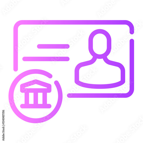 bankbook gradient icon