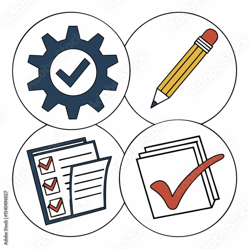 Efficient workflow process management system icons