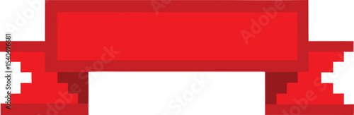 Free Download Red ribbon banner icon. vector illustration - GFXLoad