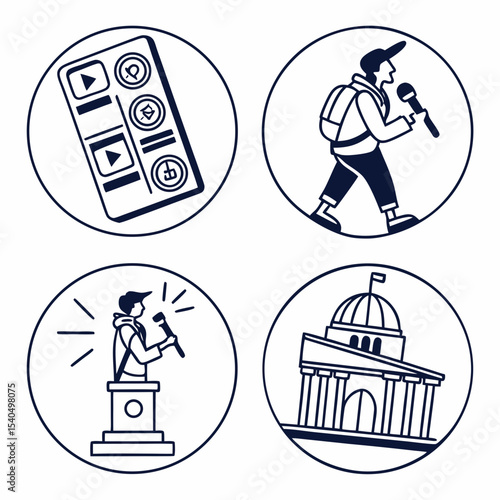 News reporting mobile app government building