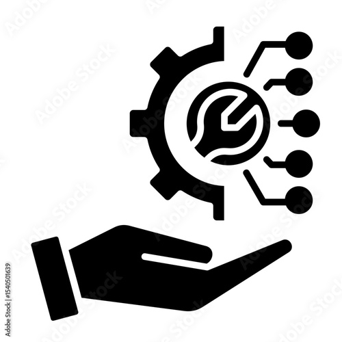 Predictive Maintenance  Icon Element For Design	