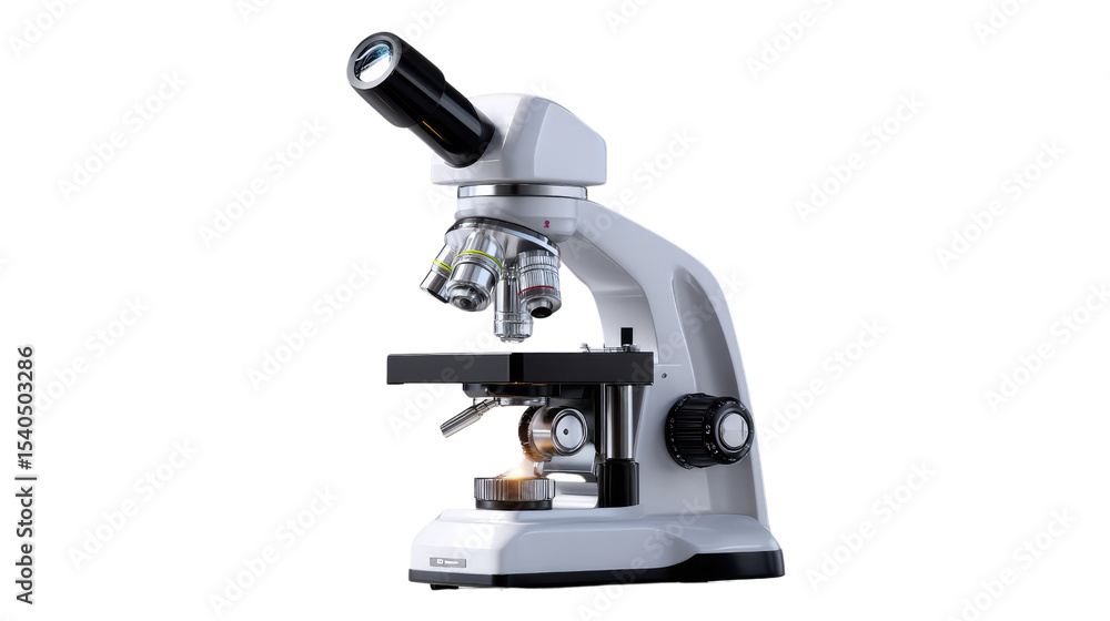 Microscope in Science Lab: This image showcases a scientific microscope, the epitome of innovation, against an understated background, ready for groundbreaking discoveries in laboratory. Microscope in Science Lab: This image showcases a scientific microscope, the epitome of innovation, against an understated background, ready for groundbreaking discoveries in laboratory.