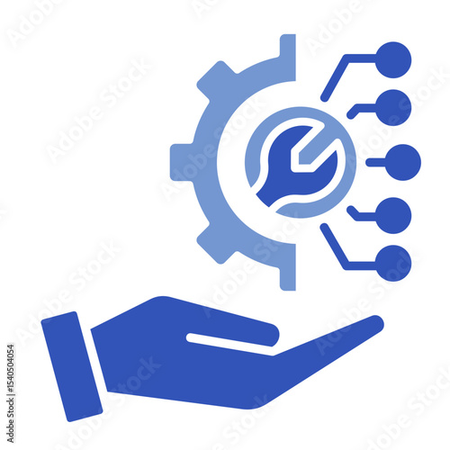 Predictive Maintenance  Icon Element For Design	