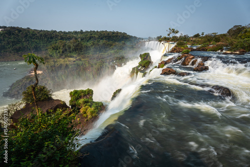 Imposing Iguazu falls on Argentine side