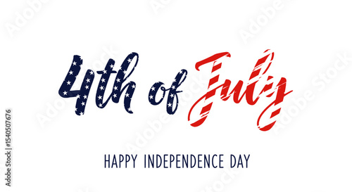 4th of July Happy Independence Day - Festive Design