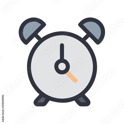 alarm clock isolated on white