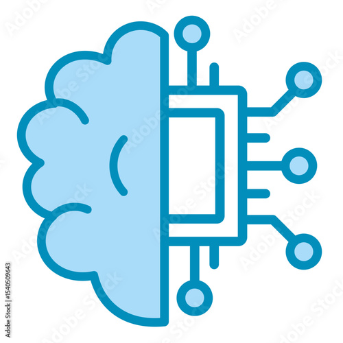 Machine Learning  Icon Element For Design	