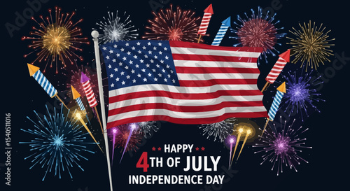 Celebrating America's Independence Day Fireworks and Patriotism