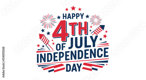 Happy 4th of July Independence Day Celebration Design Free Download Happy 4th of July Independence Day Celebration Design - GFXLoad