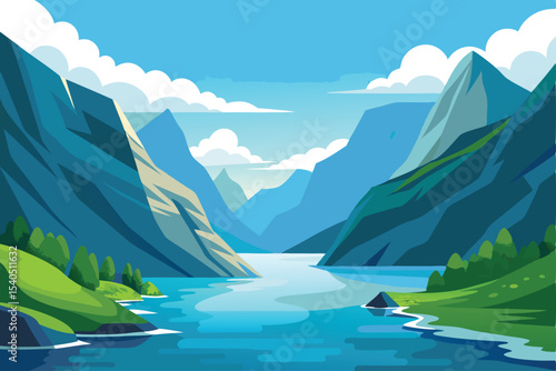 Scandinavian fjord