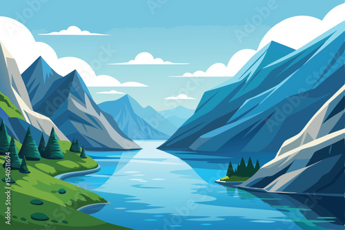 Scandinavian fjord