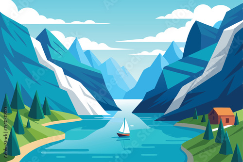 Scandinavian fjord