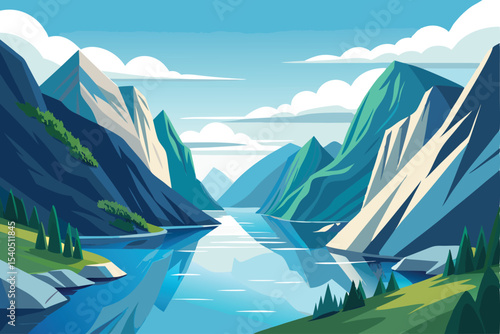 Scandinavian fjord