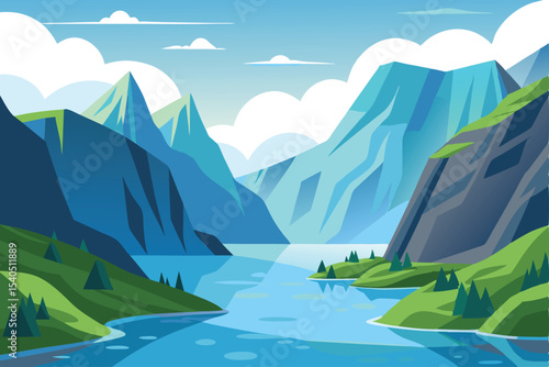 Scandinavian fjord