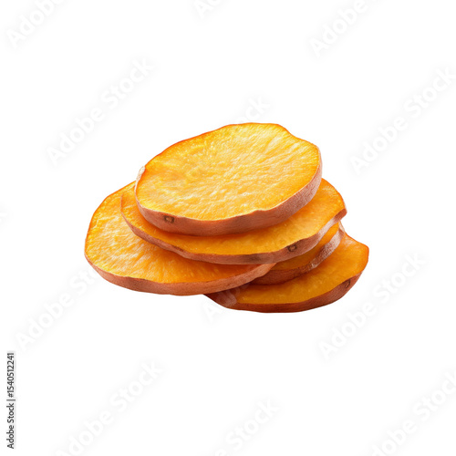 Sliced Sweet Potatoes Ready for Roasting or Baking