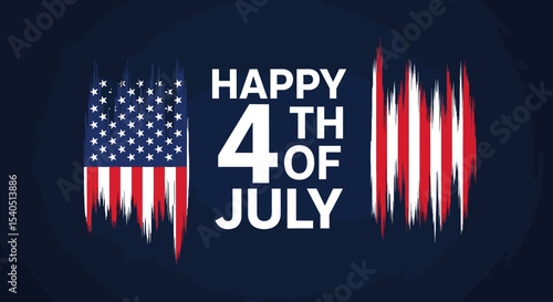 Happy 4th of July Patriotism, Celebration, and American Independence Day
