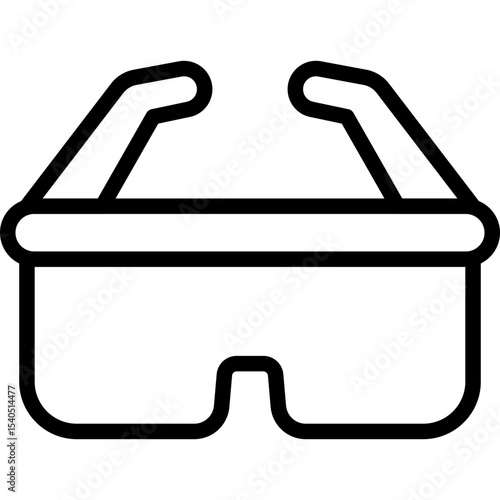 Eye glasses single icon vector illustration