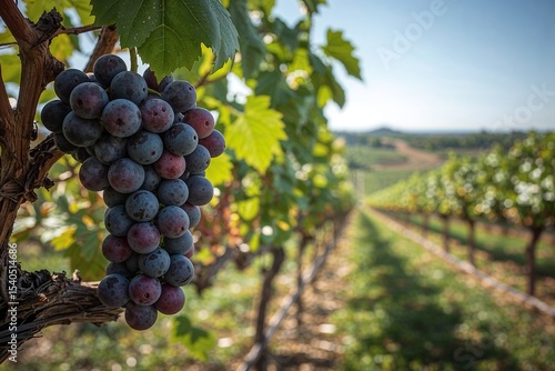 Wallpaper Mural Harvest Time: Purple Grapes in a Vineyard Torontodigital.ca