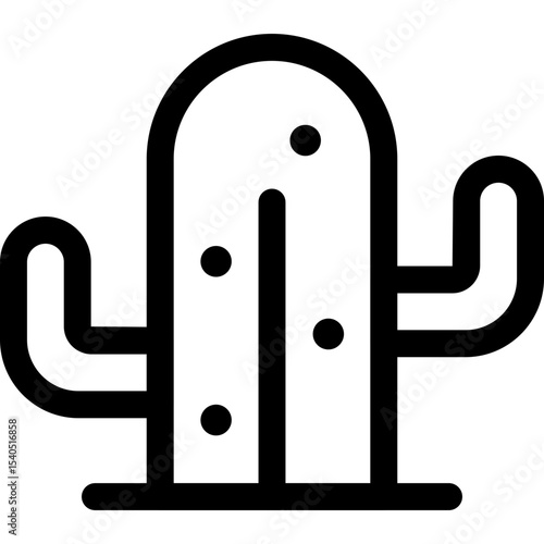 Cactus single icon vector illustration