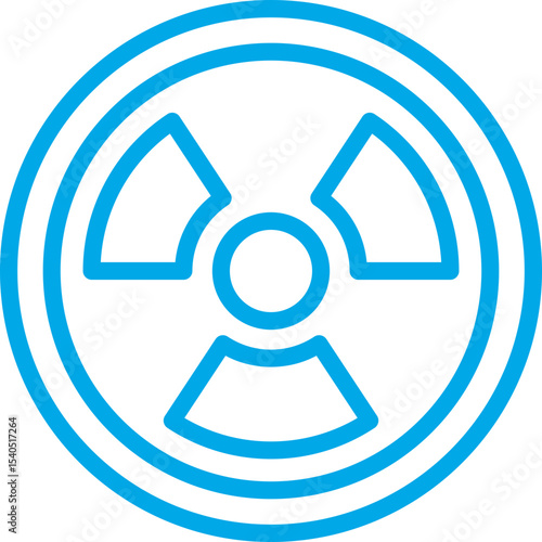 Radioactive single icon vector illustration