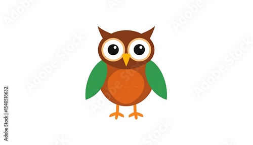 Wallpaper Mural Cute cartoon owl illustration. Torontodigital.ca