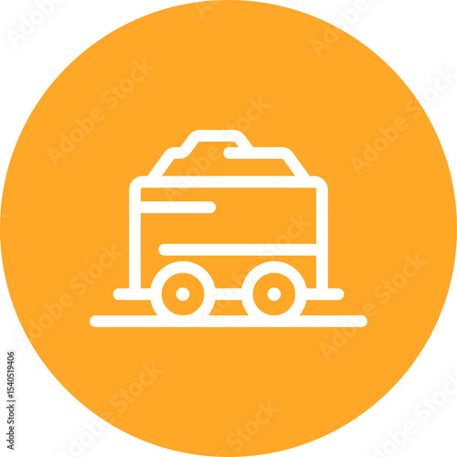 Gold mine single icon vector illustration