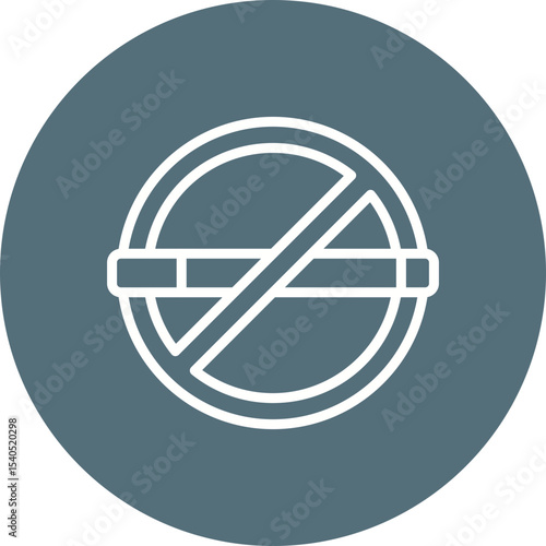 No smoking single icon vector illustration