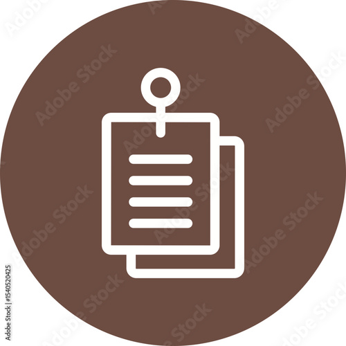 Notes single icon vector illustration