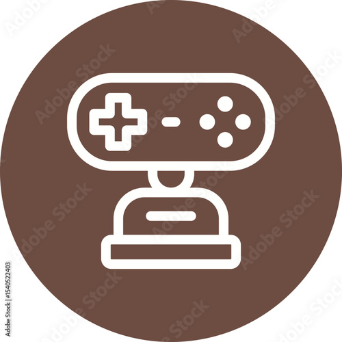 Video game single icon vector illustration