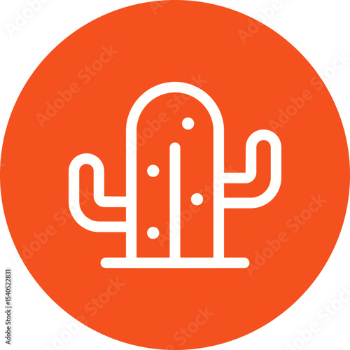 Cactus single icon vector illustration