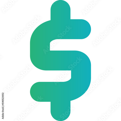 Dollar symbol single icon vector illustration