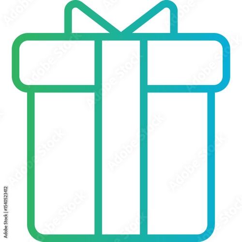 Giftbox single icon vector illustration
