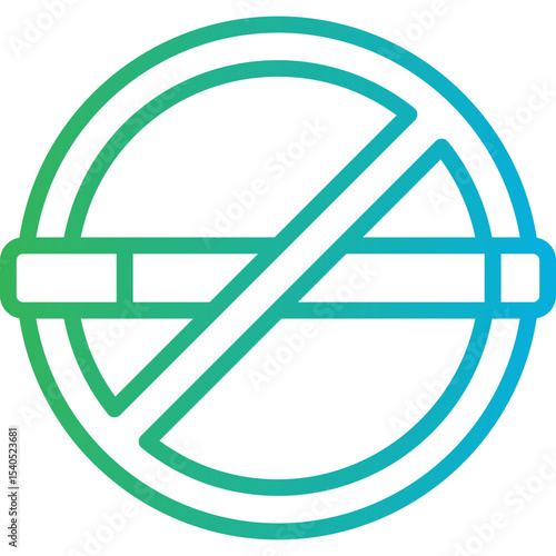 No smoking single icon vector illustration