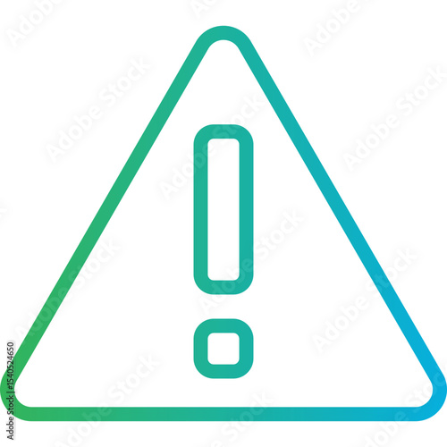 Warning single icon vector illustration