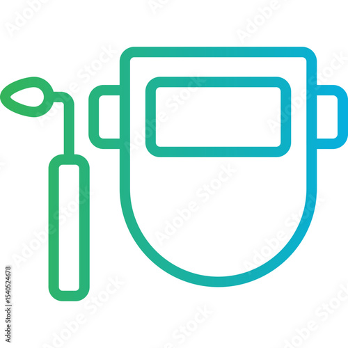 Welding mask single icon vector illustration