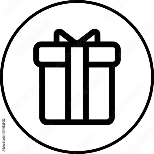 Giftbox single icon vector illustration